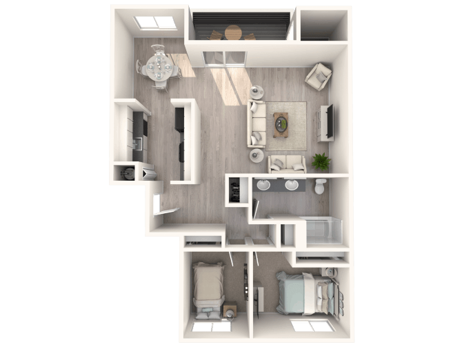 2B floor plan